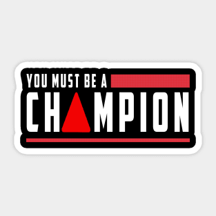 champion t-shirt Sticker